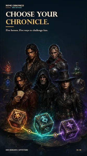 Runic Chronicle: Dice of Fate gameplay