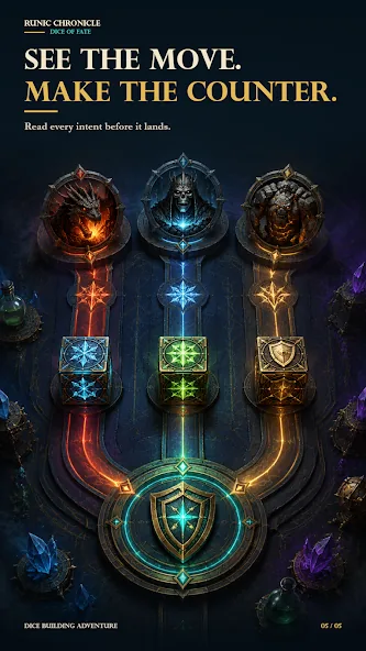 Runic Chronicle dice gameplay screenshot 5