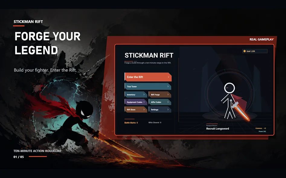 Stickman Rift combat screenshot 6